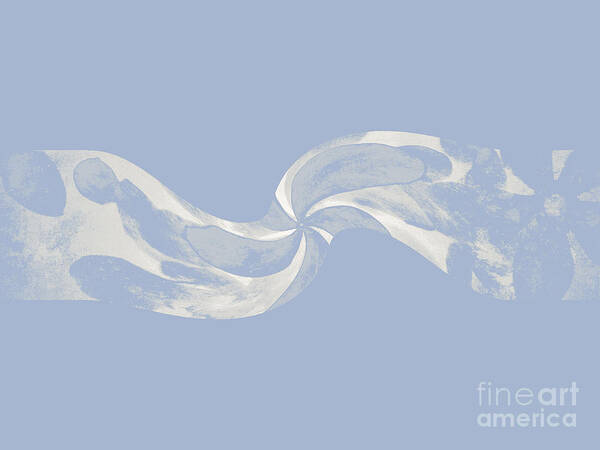 Flying Chiffon Scarf Poster featuring the digital art Flying Chiffon Scarf by Darla Wood