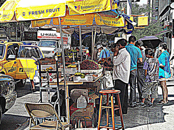 Fruitstand Poster featuring the photograph Fresh Fruit by Miriam Danar