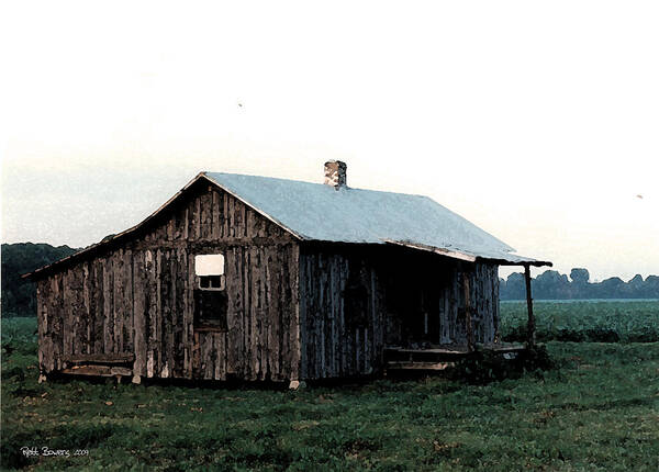 Sharecropper Poster featuring the photograph Front Porch Blues by Everett Bowers