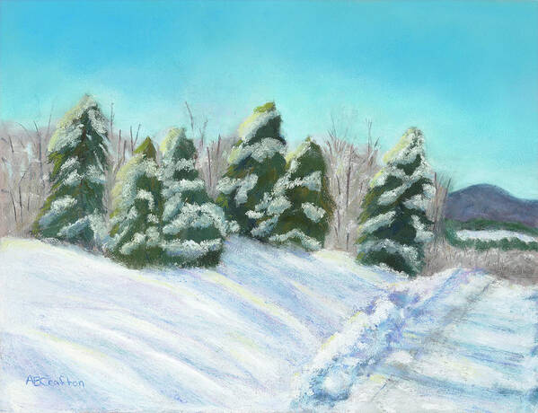 Snow Poster featuring the painting Frozen Sunshine by Arlene Crafton