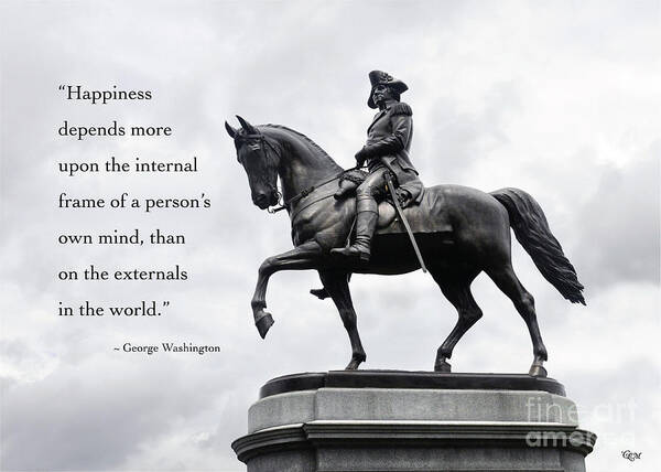 George Washington Poster featuring the photograph George's Quote by Cheryl McClure