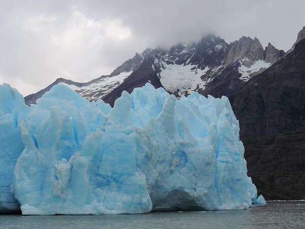 Photograph Poster featuring the photograph Glacier Blue by Richard Gehlbach