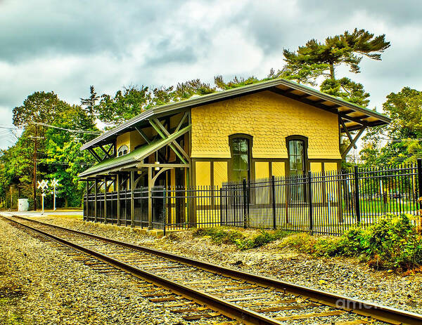 Train Poster featuring the photograph Glassboro Train Station by Nick Zelinsky Jr