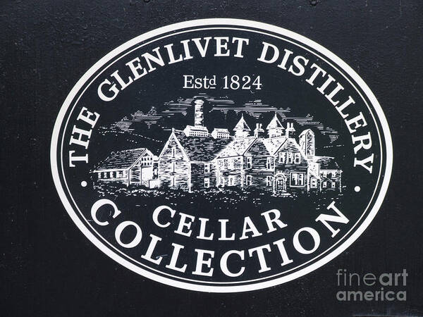 Whisky Poster featuring the photograph Glenlivet Distillery - Cellar Sign by Phil Banks