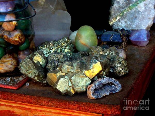  Poster featuring the photograph Gold and Gemstones by Renee Trenholm