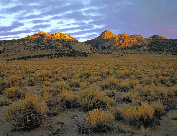 Landscape Poster featuring the photograph Granite Mountain Sunrise by Paul Breitkreuz