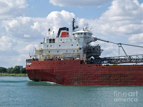 Freighter Poster featuring the photograph Great Lakes Transport by Ann Horn