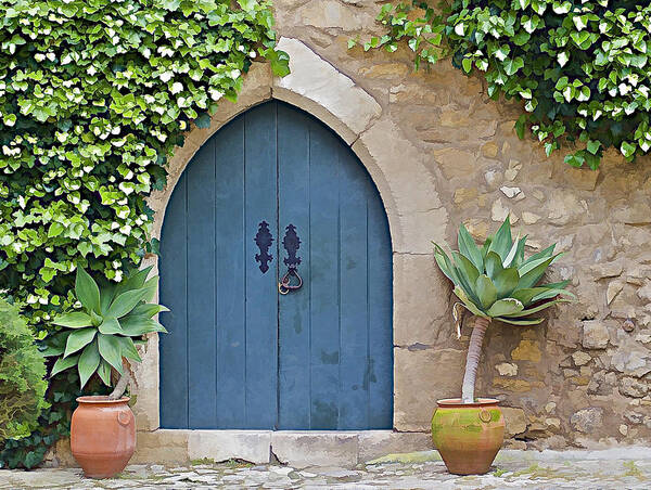 Abandon Poster featuring the photograph Green Castle Door of Obidos by David Letts