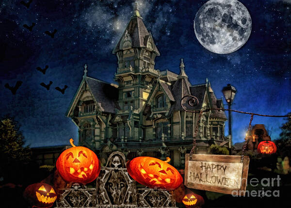 Halloween Spot Poster featuring the digital art Halloween Spot by Mo T