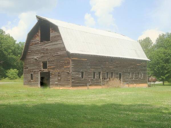 Barn Poster featuring the photograph Hay Barn in the Country by Bill TALICH