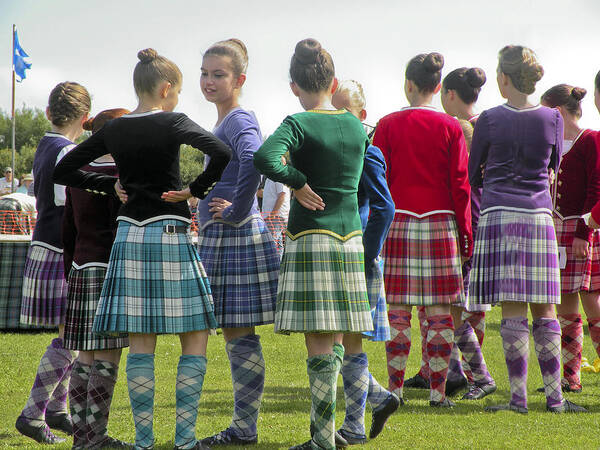 Dornoch Poster featuring the photograph Highland Dancers Scotland by Sally Ross