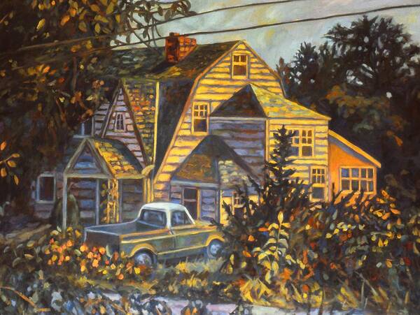 Kendall Kessler Poster featuring the painting House in Christiansburg by Kendall Kessler