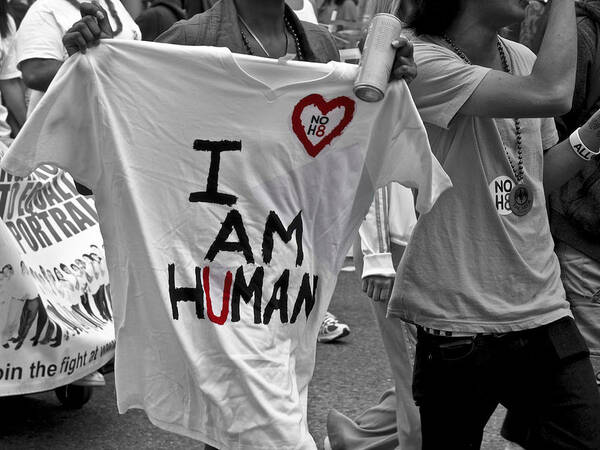 I Am Human Poster featuring the photograph I Am Human by Rebecca Dru