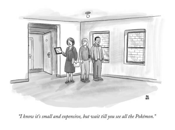 Pokemon Poster featuring the drawing I Know It's Small And Expensive by Paul Noth