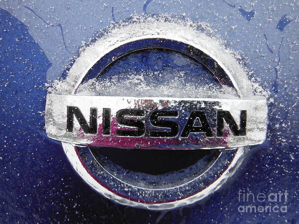 Iced Nissan Poster featuring the photograph Iced Nissan by Paddy Shaffer