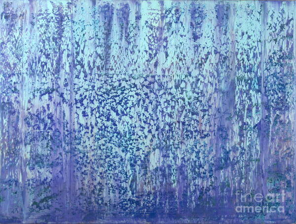 Abstract Poster featuring the painting In a Forest Deep There Is by J Loren Reedy