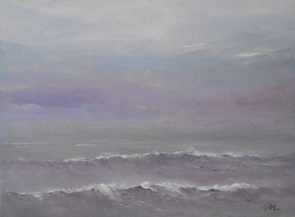 Seascape Poster featuring the painting In My Own World by Jane See