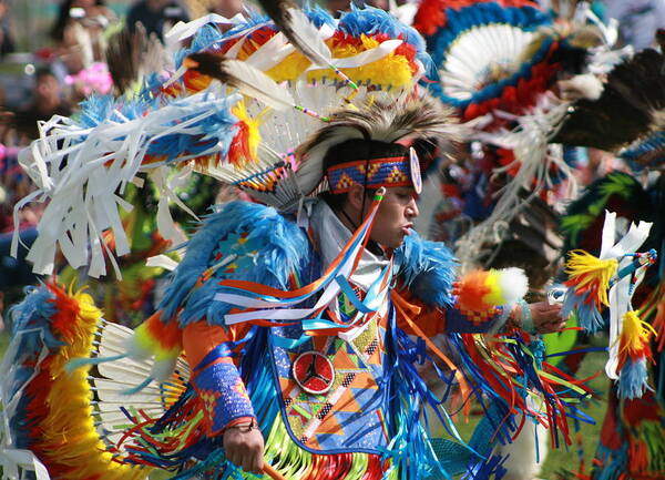 american Indian Poster featuring the photograph In the Heat of the Moment by Kate Purdy