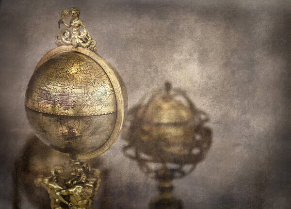 Globe Poster featuring the photograph Its A Small World by Heather Applegate