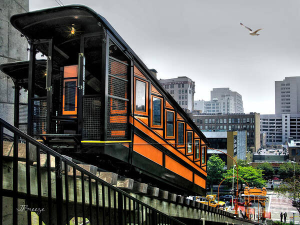 L A Angel's Flight Poster featuring the photograph Los Angeles Angels Flight by Jennie Breeze