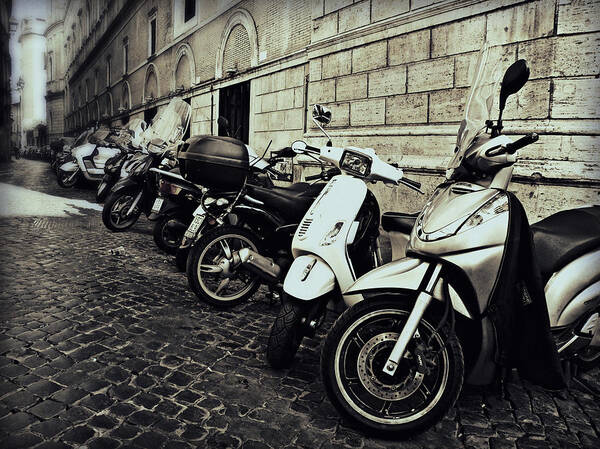 Motorcycles Poster featuring the photograph La Terra di Moto by Micki Findlay