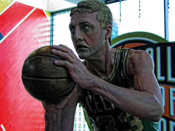 Larry Bird Poster featuring the photograph Larry Bird at Hall of Fame by Mike Martin