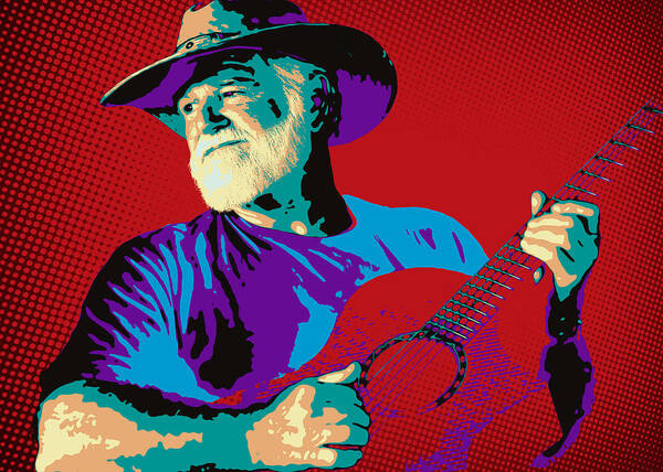 Guitar Poster featuring the photograph Jack Pop Art by Daniel George