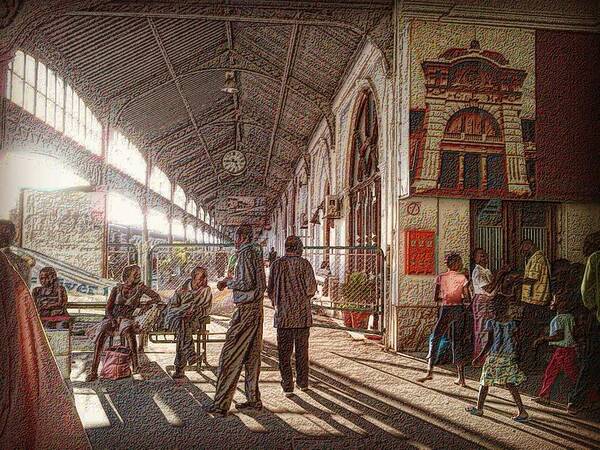 Train Station Poster featuring the photograph Maputo Railway Station by Zinvolle Art