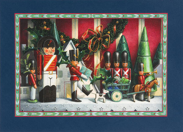 Toy Soldiers Poster featuring the painting March of the Wooden Soldiers by Lynn Bywaters