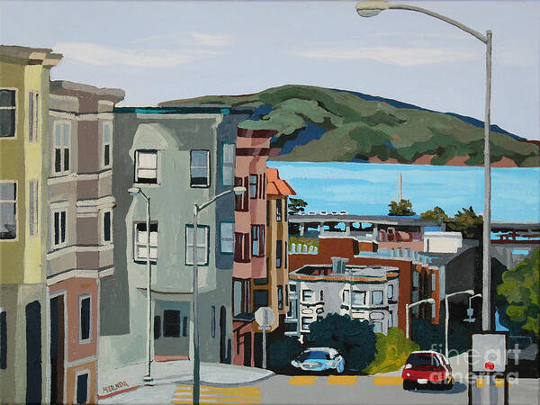 San Francisco Poster featuring the painting Marin by Melinda Patrick
