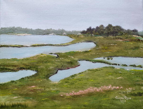 Martha's Vineyard Poster featuring the painting Martha's Vineyard Marsh by Judith Rhue