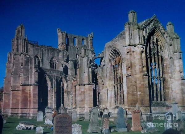 Abbey Poster featuring the photograph Melrose Abbey Scotland by Tim Townsend