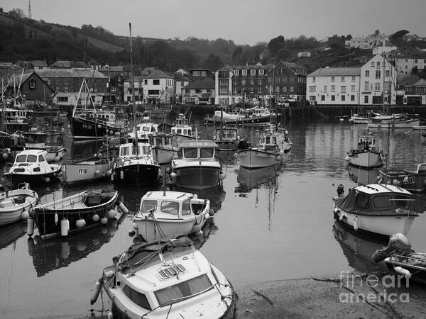 Commercial Poster featuring the photograph Mevagissey Cornwall by Louise Heusinkveld