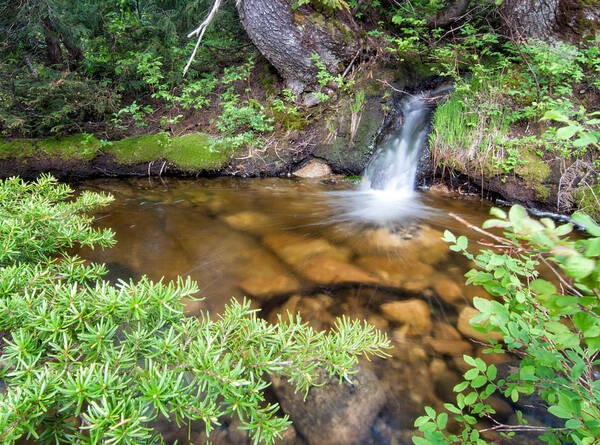 Beautiful Poster featuring the photograph Mini Waterfall by James Wheeler