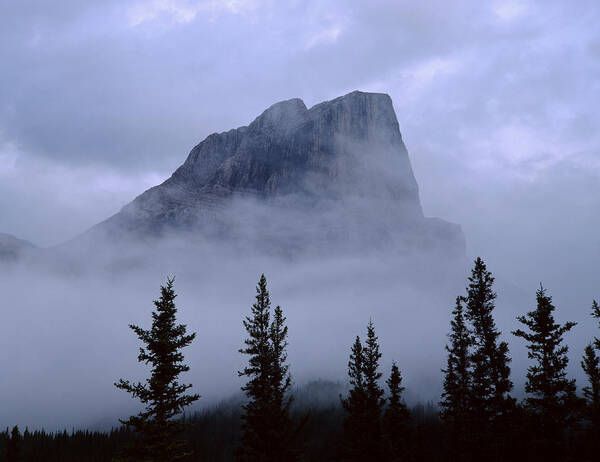 Clouds Poster featuring the photograph 1M3928-A1-Misty Roche Miette by Ed Cooper Photography