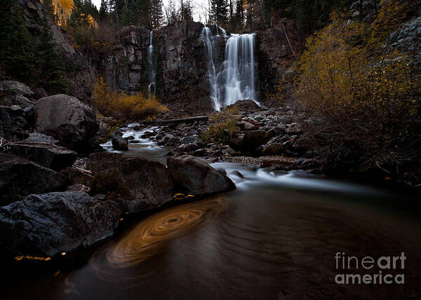 Landscape Poster featuring the photograph Misty Run by Steven Reed