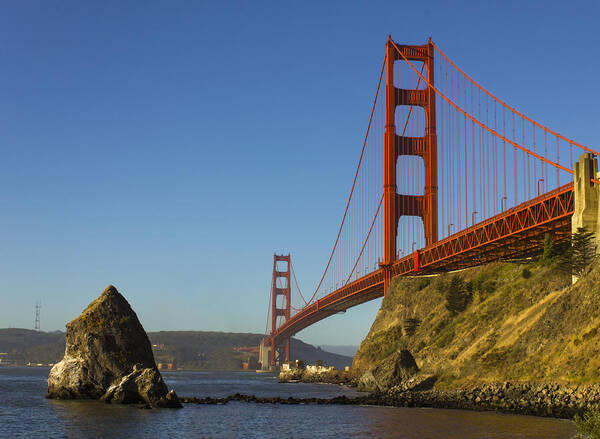 Golden Gate Bridge Poster featuring the photograph Morning at the Golden Gate by Bryant Coffey