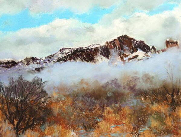 Mountain Poster featuring the painting Mountain Mist by M Diane Bonaparte