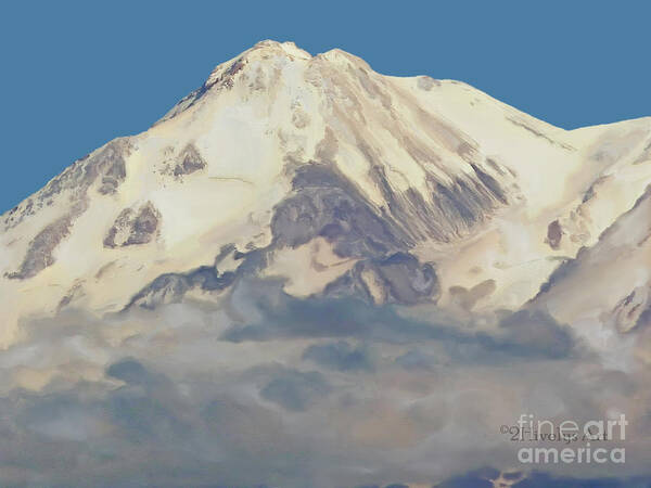 Mt. Shasta Summit Poster featuring the photograph Mt. Shasta Summit by Two Hivelys