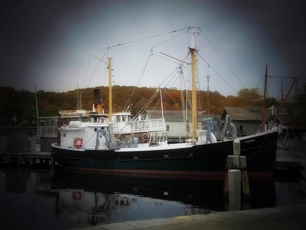 Terry Tanner Poster featuring the photograph Mystic Seaport by Terry Eve Tanner