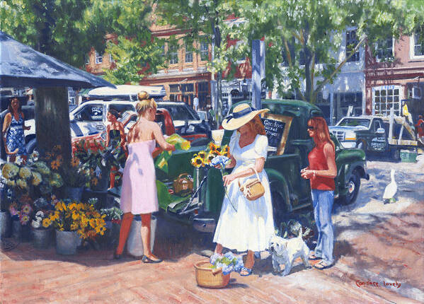 Nantucket Poster featuring the painting Nantucket Main by Candace Lovely