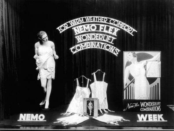1920s Poster featuring the photograph Nemoflex Wonderlift Garments by Underwood Archives