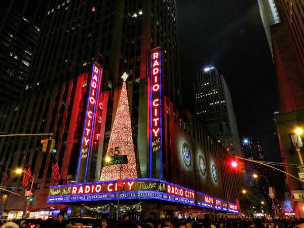 Radio City Music Hall Poster featuring the photograph New York City - Radio City Music Hall 002 by Lance Vaughn