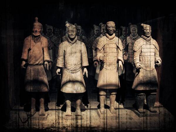 Terracotta Army Poster featuring the photograph Nothing to Kill or Die For by Zinvolle Art