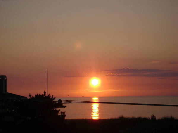 Sunset Poster featuring the photograph OBX Sunset by Chris Montcalmo