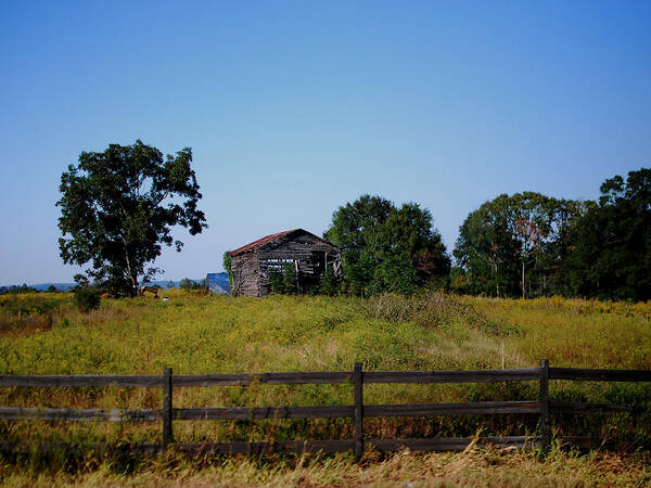 Old Poster featuring the photograph Old Country Barn by Maggy Marsh