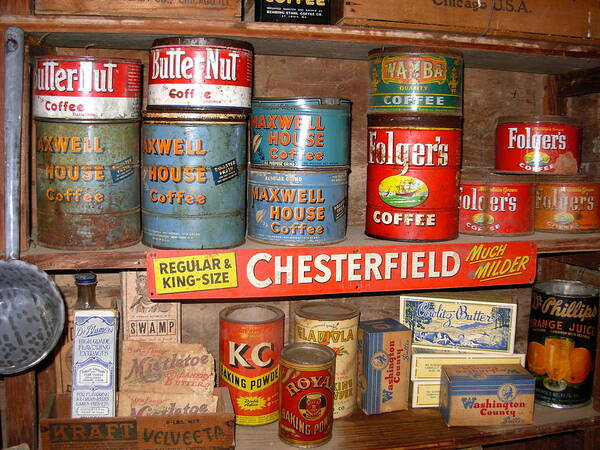 Store Poster featuring the photograph Old Country Store Shelf by K Marie