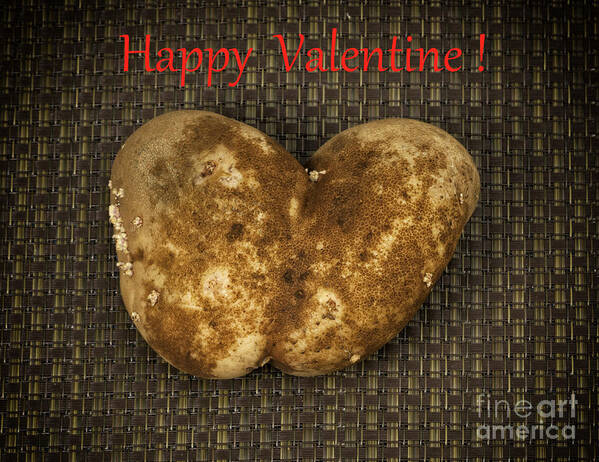 Potato Poster featuring the photograph Organic Valentine by Les Palenik