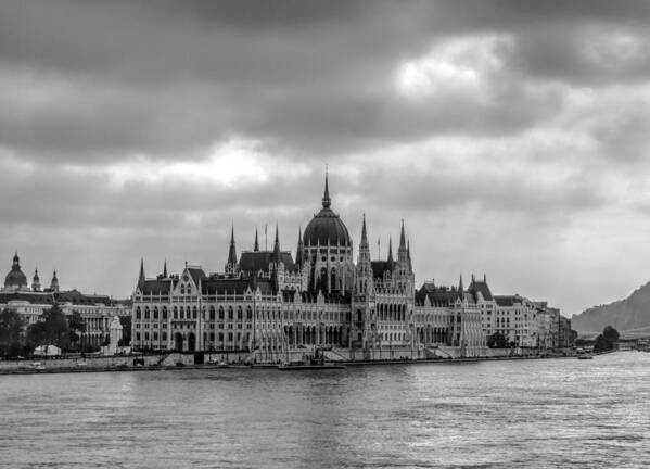 Budapest Poster featuring the photograph Parliament building Budapest by David French