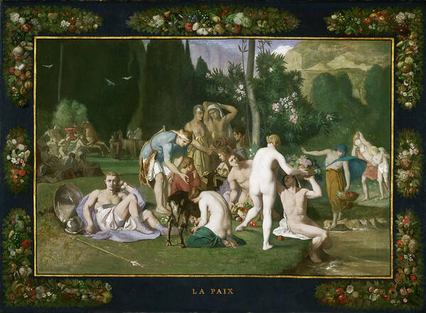Pierre Puvis De Chavannes Poster featuring the painting Peace by Pierre Puvis de Chavannes